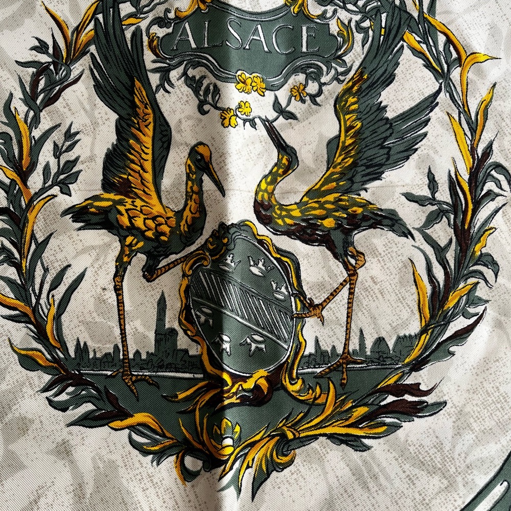 Vintage 60s Rare Hermes Silk
Carre Scarf Alsace by Françoise de la Perriere - Picture 4 of 4